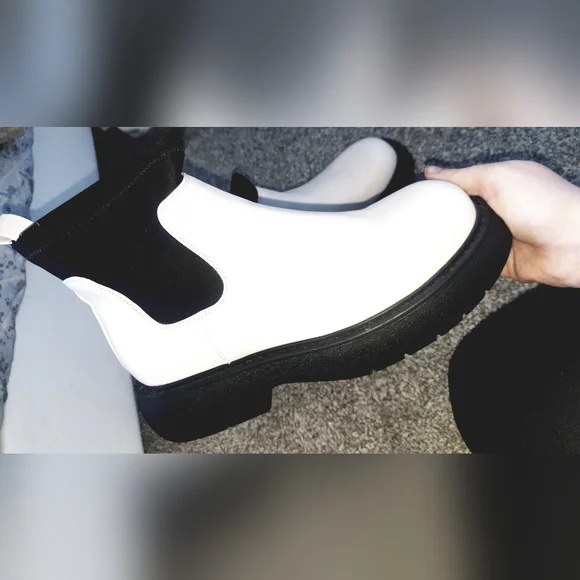 white ladies boots size 5 - Picture 2 of 3